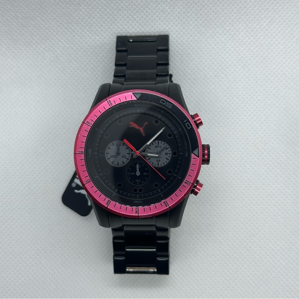 Watch Puma Men's Fast Track Black Stainless-Steel  Watch